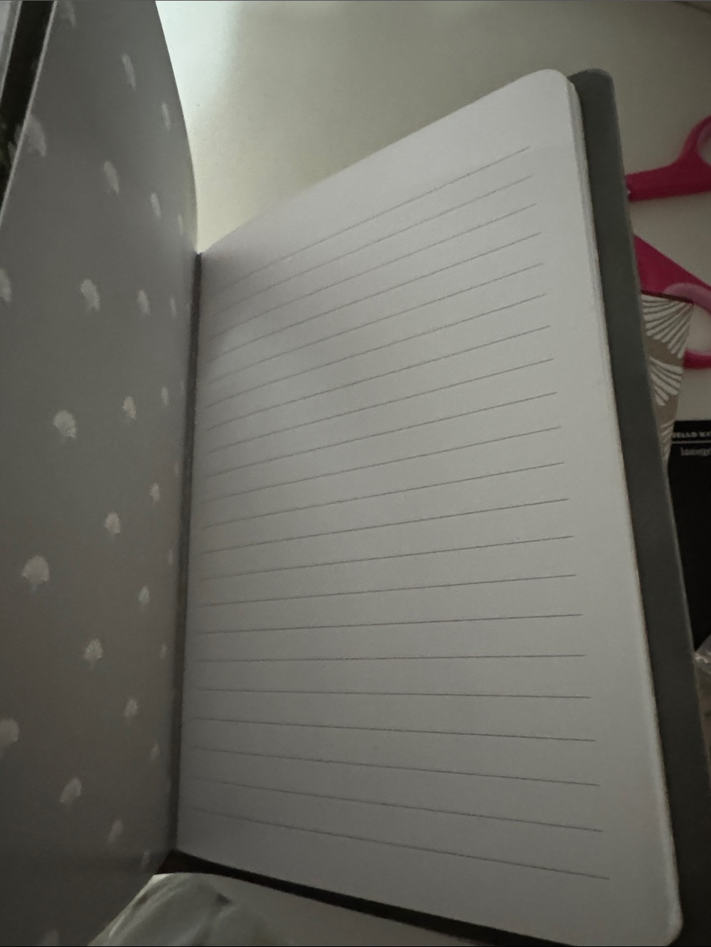 Gray Hardcover Notebook with Gold Floral Accent — Classic Journal - Picture 7 of 8